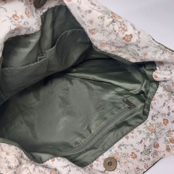 Vintage 70's Tote Bag. Army Green.. - Picture 10 of 12